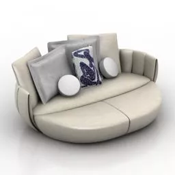 Round Sofa Mobella 3d model