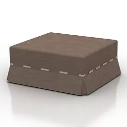Brown Fabric Seat 3d model