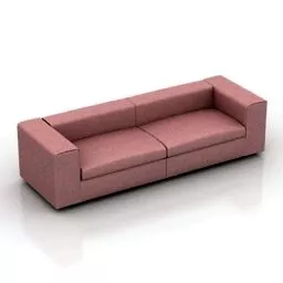 Loveseat Sofa Cappellini 3d model