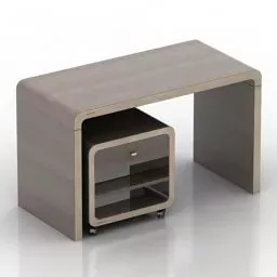 Work Table Smooth Edge 3d model