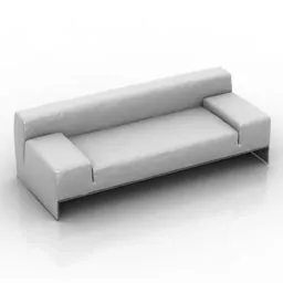 Modern Sofa Lowback 3d model