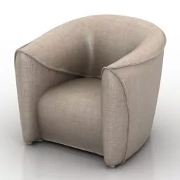 Sofa Armchair Smooth 3d model