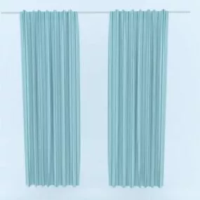 Modern Curtain For Windows 3d model