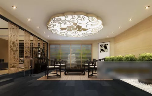 Ceiling Decor Chinese Living Room 3d model Ceiling Decor Chinese Living Room 3d model