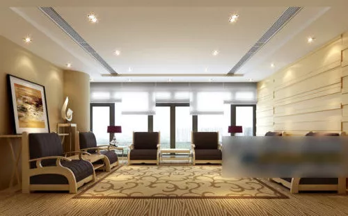 Elegant Hotel Small Living Room 3d model Elegant Hotel Small Living Room 3d model