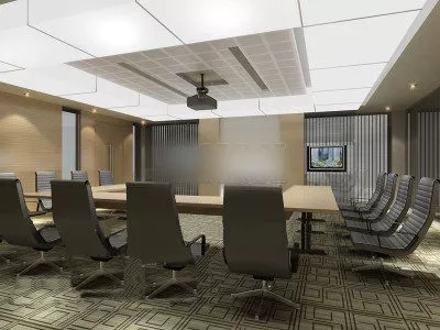 Meeting Room With Ceiling Lighting 3d model Meeting Room With Ceiling Lighting 3d model