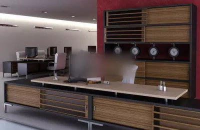 General Office With Table Chair Cabinet 3d model General Office With Table Chair Cabinet 3d model
