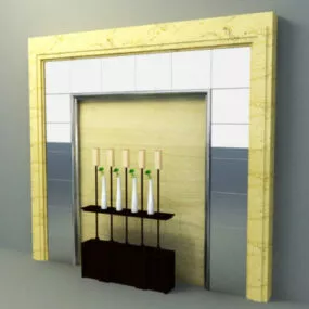 Modern Wall Panel Decor 3d model