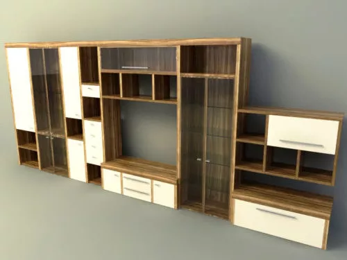 Thin Locker Wardrobe 3d model