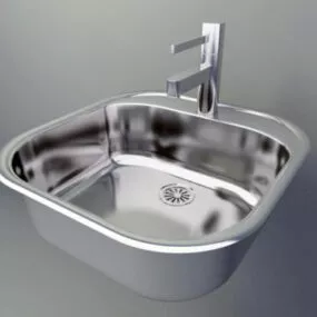 Stainless Steel Sink 3d model