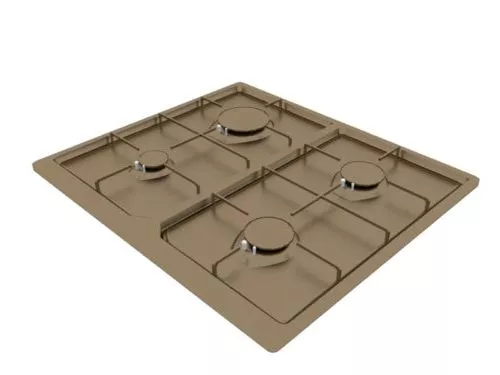Commercial Kitchen Stove 3d model