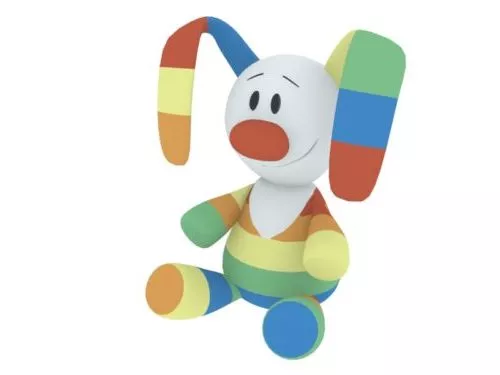 Rabbit Kid Stuffed Toy 3d model Rabbit Kid Stuffed Toy 3d model