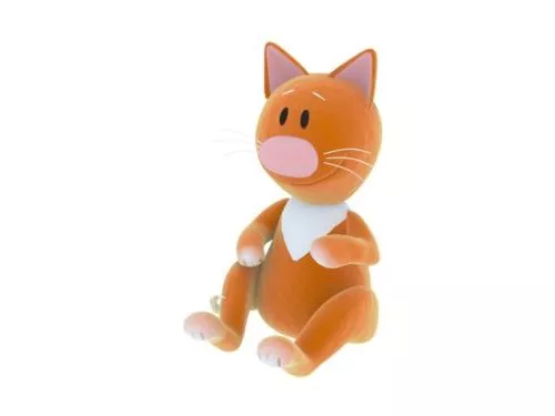 Cat Stuffed Toy 3d model Cat Stuffed Toy 3d model