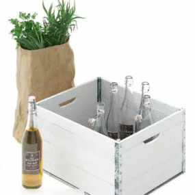 Display Box Bottles Accessories 3d model