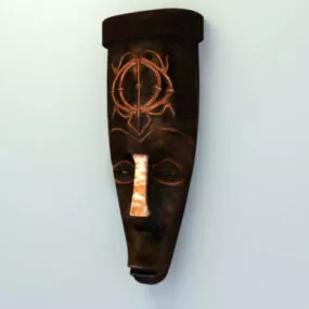 American Mask Decoration 3d model