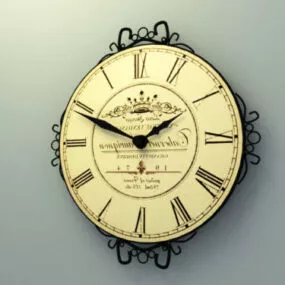 Vintage Wall Clocks Decoration 3d model