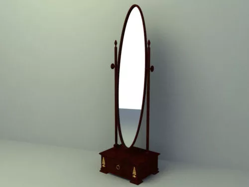 Rectangular Flat Mirror 3d model