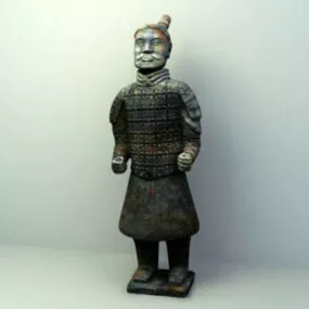 Chinese Statue Decoration 3d model