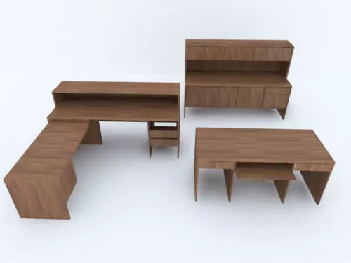 Office Table Furniture Set 3d model Office Table Furniture Set 3d model