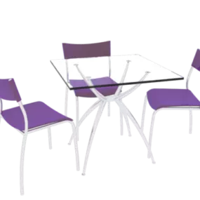 Coffee Table Set V1 3d model
