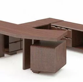 Office Table Reception 3d model