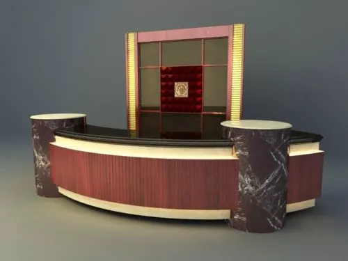 Traditional Office Reception Design 3d model Traditional Office Reception Design 3d model