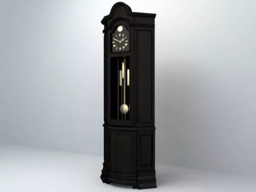 Vintage Wall Clock Pendulum 3d model