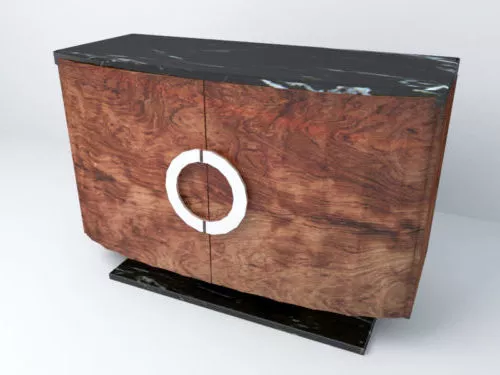 Simple Nightstand With Book 3d model