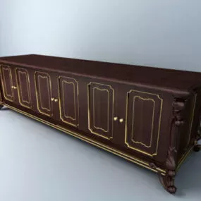 Low Cabinet European Style 3d model