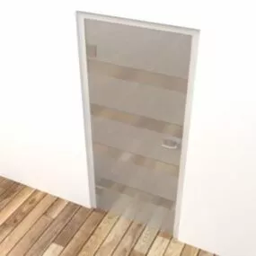 Office Room Glass Door 3d model