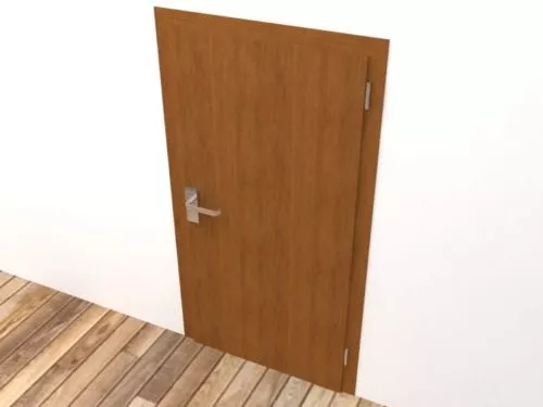 Apartment Door Mdf Texture 3d model