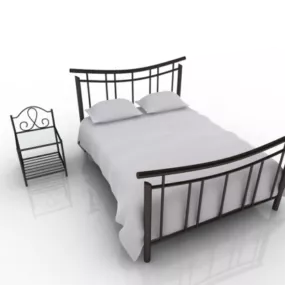 Bed Iron Frame 3d model