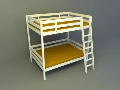 Double Loft Bed Children 3d model Double Loft Bed Children 3d model