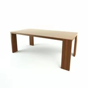 Coffee Table Solid Wood 3d model
