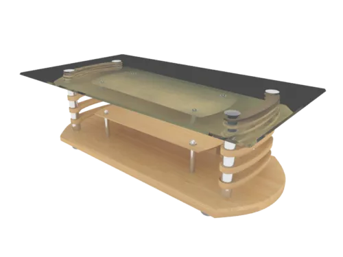 Multi Layers Glass Coffee Table 3d model Multi Layers Glass Coffee Table 3d model