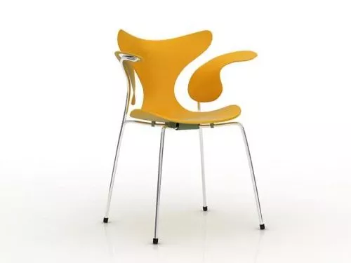 Office Stylized Plastic Chair 3d model Office Stylized Plastic Chair 3d model