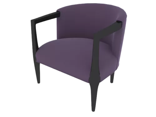 Purple Fabric Sofa Chair V1 3d model Purple Fabric Sofa Chair V1 3d model