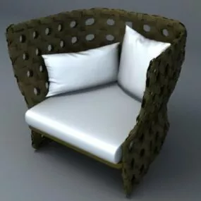 Sofa đồng quê Mẫu ghế hiện đại 3d