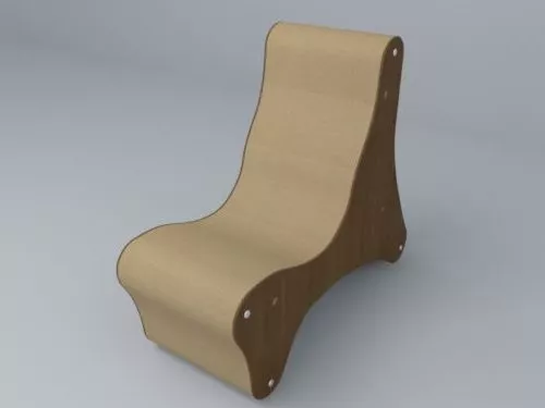 Sofa Chair Lounge Shaped 3d model Sofa Chair Lounge Shaped 3d model
