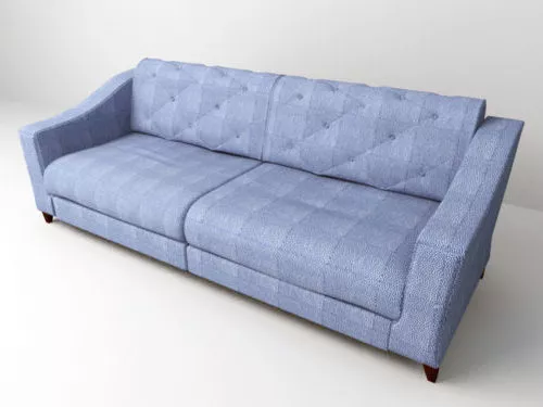 Blue Sofa Vintage Pattern 3d model Blue Sofa Vintage Pattern 3d model