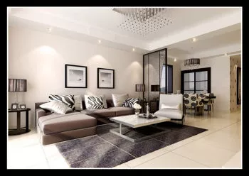 Modern White Living Room 3d model Modern White Living Room 3d model