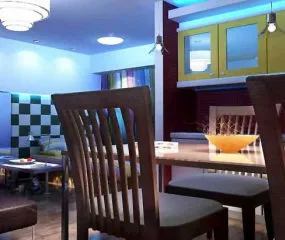 Multi-function Restaurants 3d model