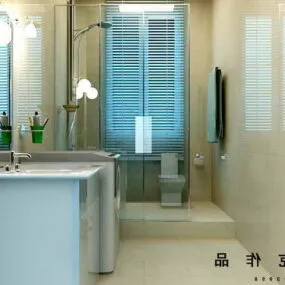 Toilet Interior V20 3d model