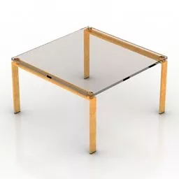 Glass Table Foster 3d model Glass Table Foster 3d model