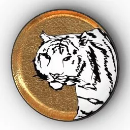 Tiger Plate Jonathan Adler Animalia 3d model Tiger Plate Jonathan Adler Animalia 3d model