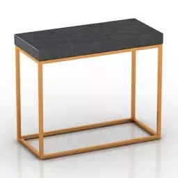Brass Frame Table console 3d model Brass Frame Table console 3d model