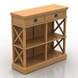 Wooden Locker Kembridzh 3d model Wooden Locker Kembridzh 3d model
