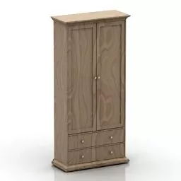 Solid Wood Locker Reina Design 3d model