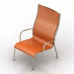 Leather Armchair Paso Herman Miller 3d model