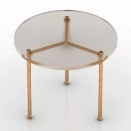 Round Table Hmi Claw 3d model
